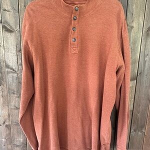 Men's Duluth, XL Rust Henley Shirt